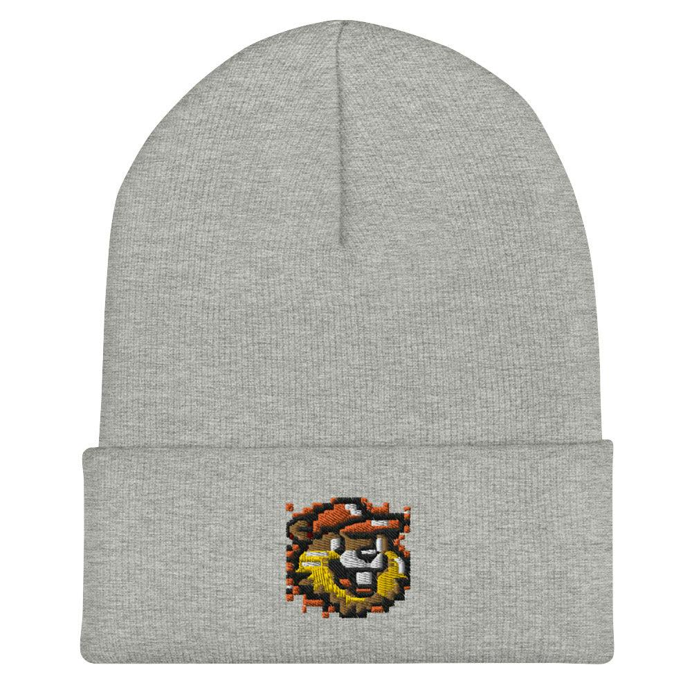 The Digital Dam Beanie - cuffed-beanie-heather-grey-front-6584a4c8cb233