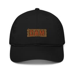 The Analog Dam - Hat - organic-baseball-cap-black-front-6583522dc67ba