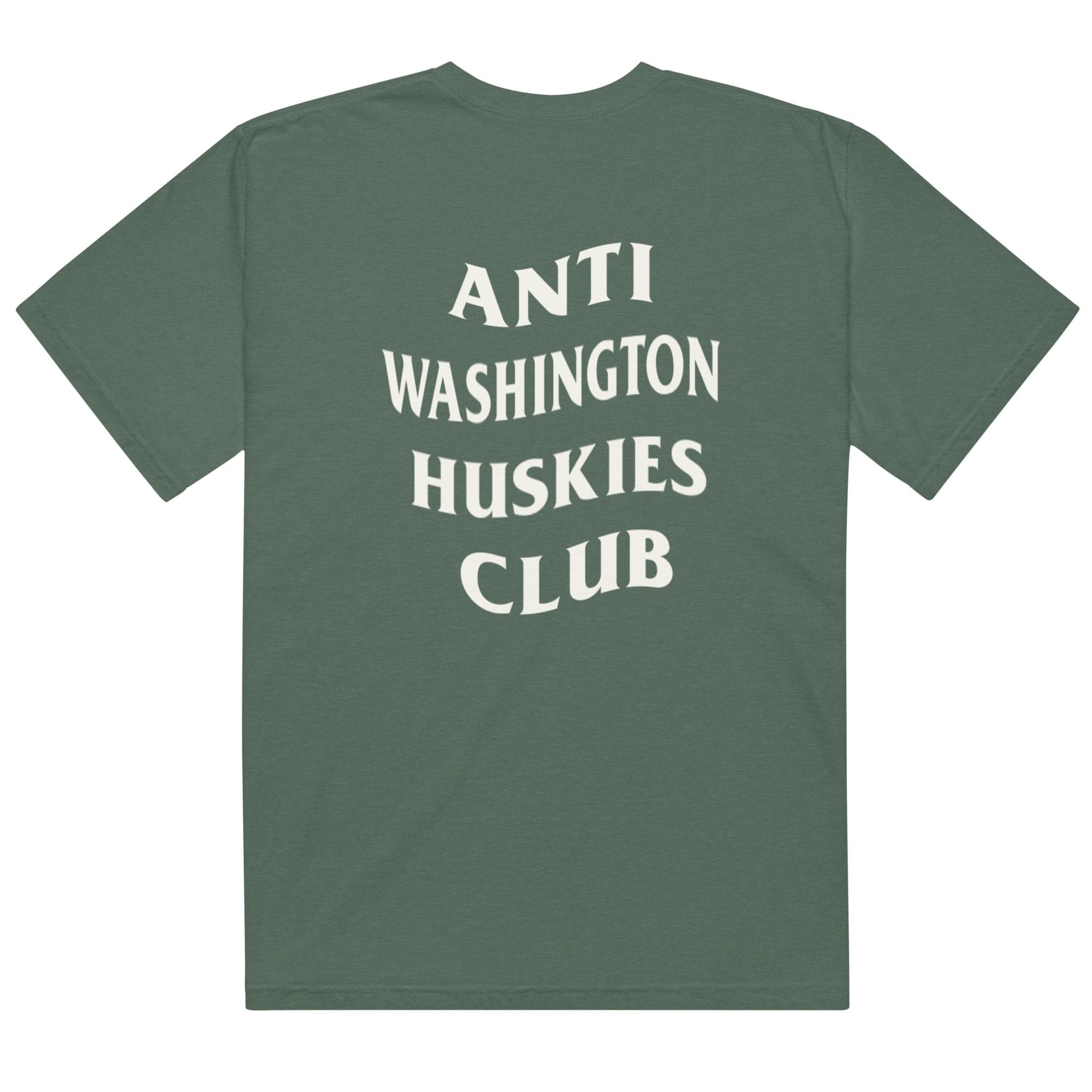 Anti Washington Huskies Club Shirt - unisex-garment-dyed-heavyweight-t-shirt-blue-spruce-back-65a318b9f1e08