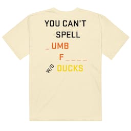 Dumb Ducks - unisex-garment-dyed-heavyweight-t-shirt-ivory-back-65c57adb347f1