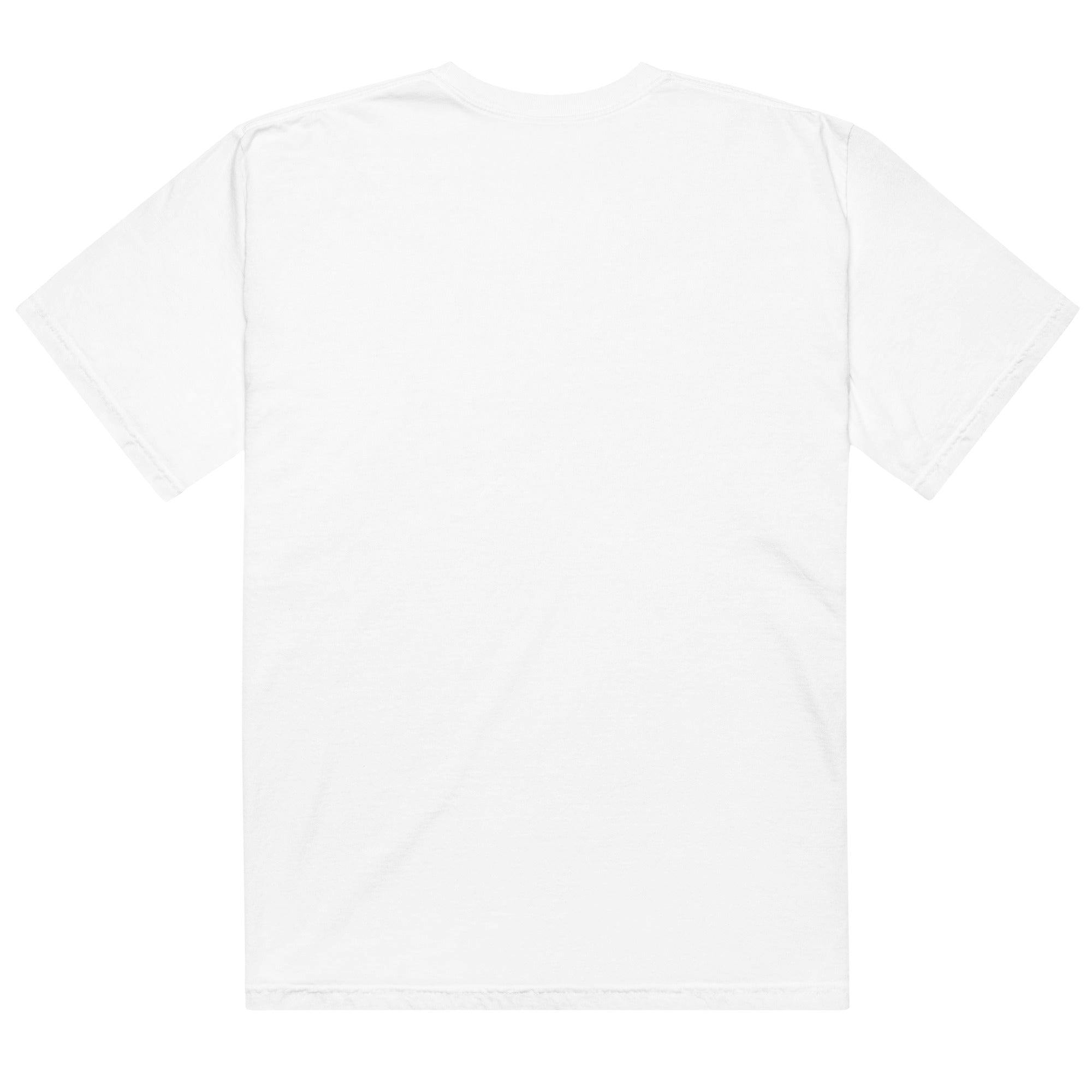 The Analog Dam (White) - unisex-garment-dyed-heavyweight-t-shirt-white-back-659a253ebee59